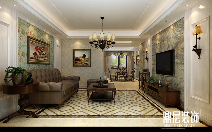 鄭州藍堡灣150平方三室兩廳 現代簡約風室內裝修效果圖與設計解析